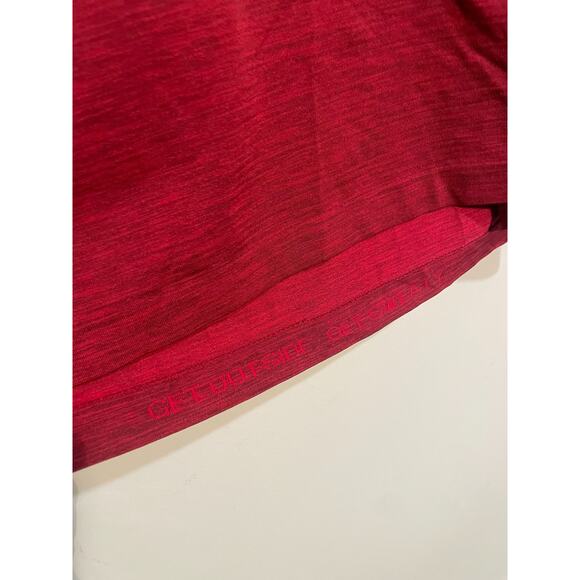 Lululemon Polo Shirt Heathered Red Metal Vent Tech Get Outside/Sweaty Men’s M - Picture 4 of 7